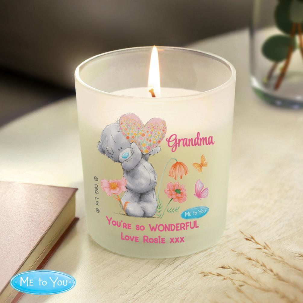 Personalised Me to You Bear Flowery Jar Candle Extra Image 2